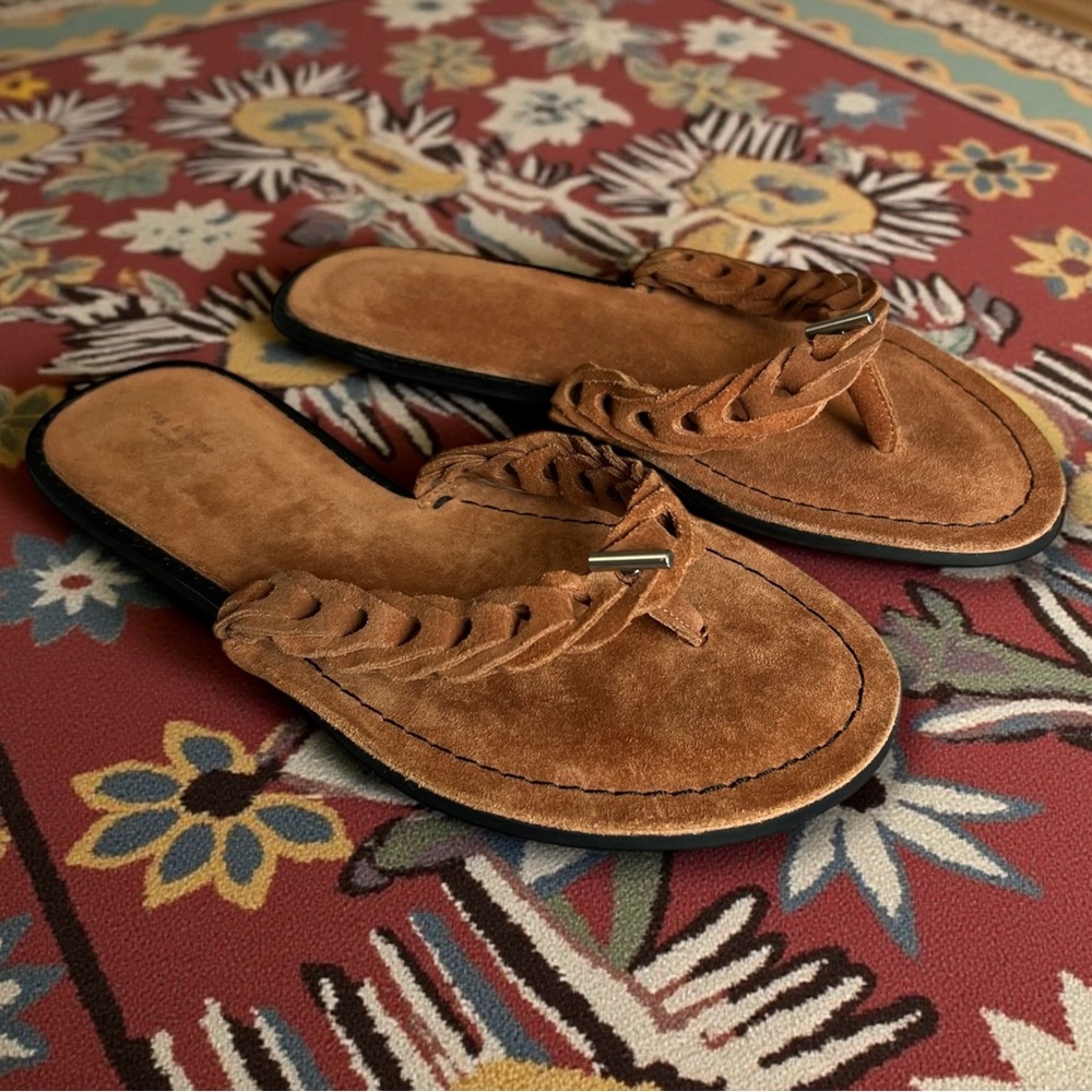 🌟SALE Rag & Bone Melrose Redwood Suede Braided Sandals